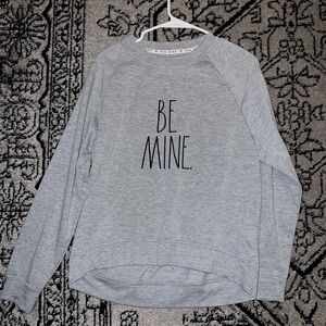 XL Rae Dunn crewneck. Never worn. Grey.